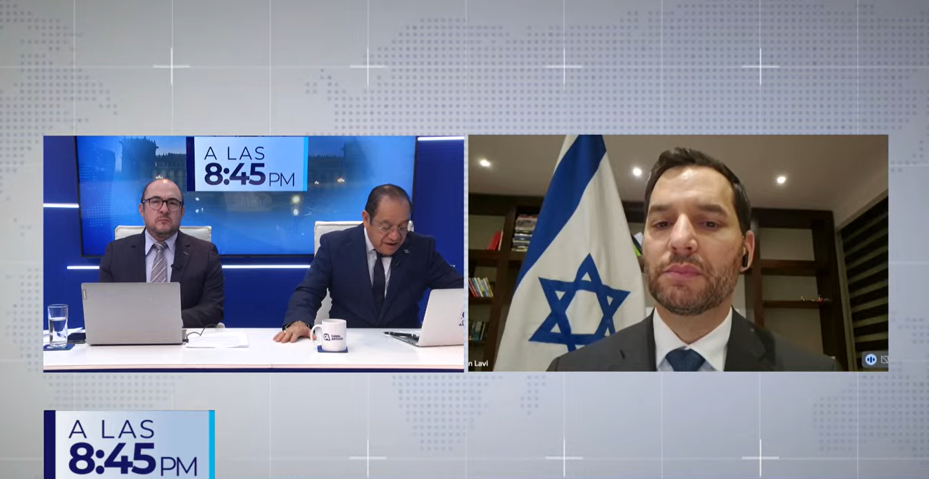Entrevista al embajador de Israel en Guatemala, Alon Lavi