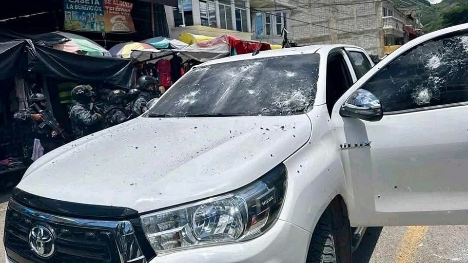 Policías mexicanos cruzan frontera y desatan balacera en La Mesilla, Huehuetenango